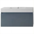 thumbnail image 6 of Virtu USA Zuri 39" Polymarble Single Bathroom Vanity Cabinet Set in Gray, 6 of 6