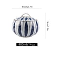 thumbnail image 3 of Qeeadeea Ceramic Sugar Pot With Lid, Solid Print Pattern Sugar Bowl With Spoon, Porcelain Spice Jar, Kitchen Decoration Storage-A-14oz, 3 of 6