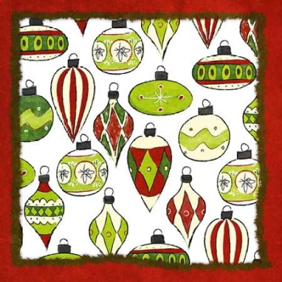 Whimsical Ornaments II Canvas Art - SD Graphics Studio ()