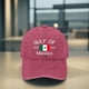 thumbnail image 4 of Washed Baseball Cap Mexico Print | Adjustable Tongue Strap Hat | Soft Comfortable Washable Fabric | Multicolor | Fade Resist Durable | Adult Unisex | 20x20x10cm, 4 of 6