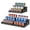 Black, variant on Baxikayon 3-Tier Expandable Bamboo Spice Rack Organizer, Adjustable Can Storage Shelf, Holds 24 Cans, Natural