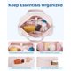 thumbnail image 3 of Bolsa de viaje BAGSMART, bolsa de gimnasio para mujer, 31 L, con neceser, 3 of 6