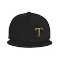 thumbnail image 3 of ZICANCN Alphabet T Pattern Baseball Caps, Trucker Hats for Men And Women, Adjustable Breathable Flat Caps, Black, 3 of 6