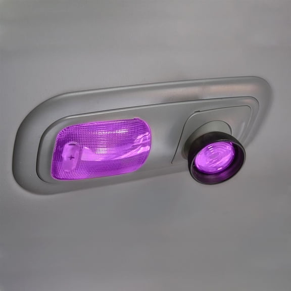 Rectangular Dome Light Lens and Round map Light Lens For 2006  Peterbilt Purple