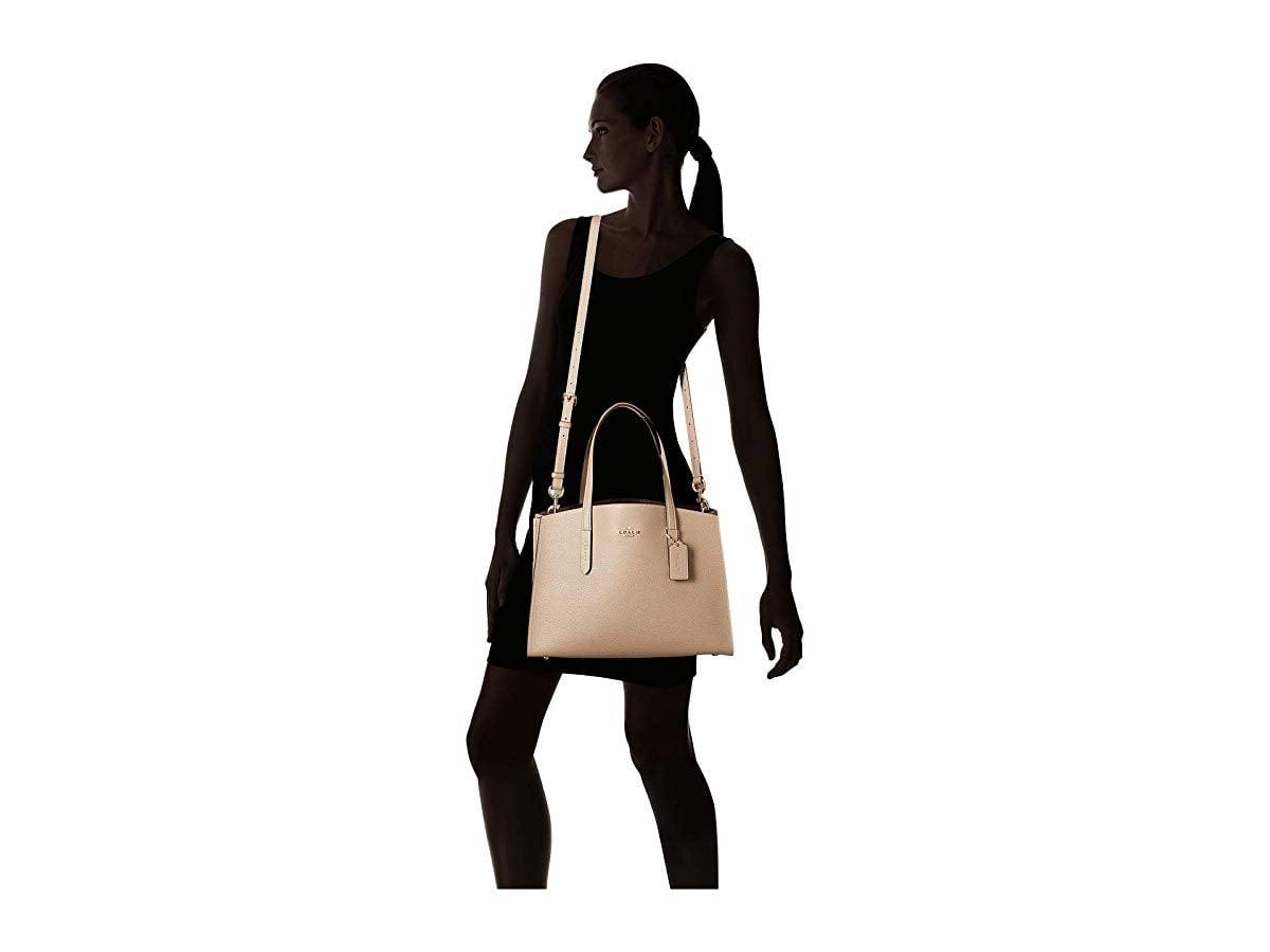 coach polished pebble leather charlie carryall