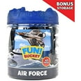 thumbnail image 2 of Sunny Days Entertainment Military Air Force Bucket  47 Assorted Battleships and Accessories Toy Play Set for Kids, Boys and Girls | Plastic Boat and Plane Figures with Storage Container, 2 of 7