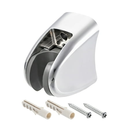

Uxcell Adjustable ABS Wall Mount Handheld Shower Head Holder Silver Tone