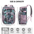 thumbnail image 3 of Aloha Themed Insulated Backpack Cooler - 20L, Multiple Pockets for Utensils, Tablets, and Drinks, 3 of 6