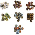 thumbnail image 3 of HUGFEGWE 10pcs Six Sided 12mm Transparent Cube Round Corner Portable Table Playing Games Dice Bag with Pockets CJB91-97490, 3 of 9