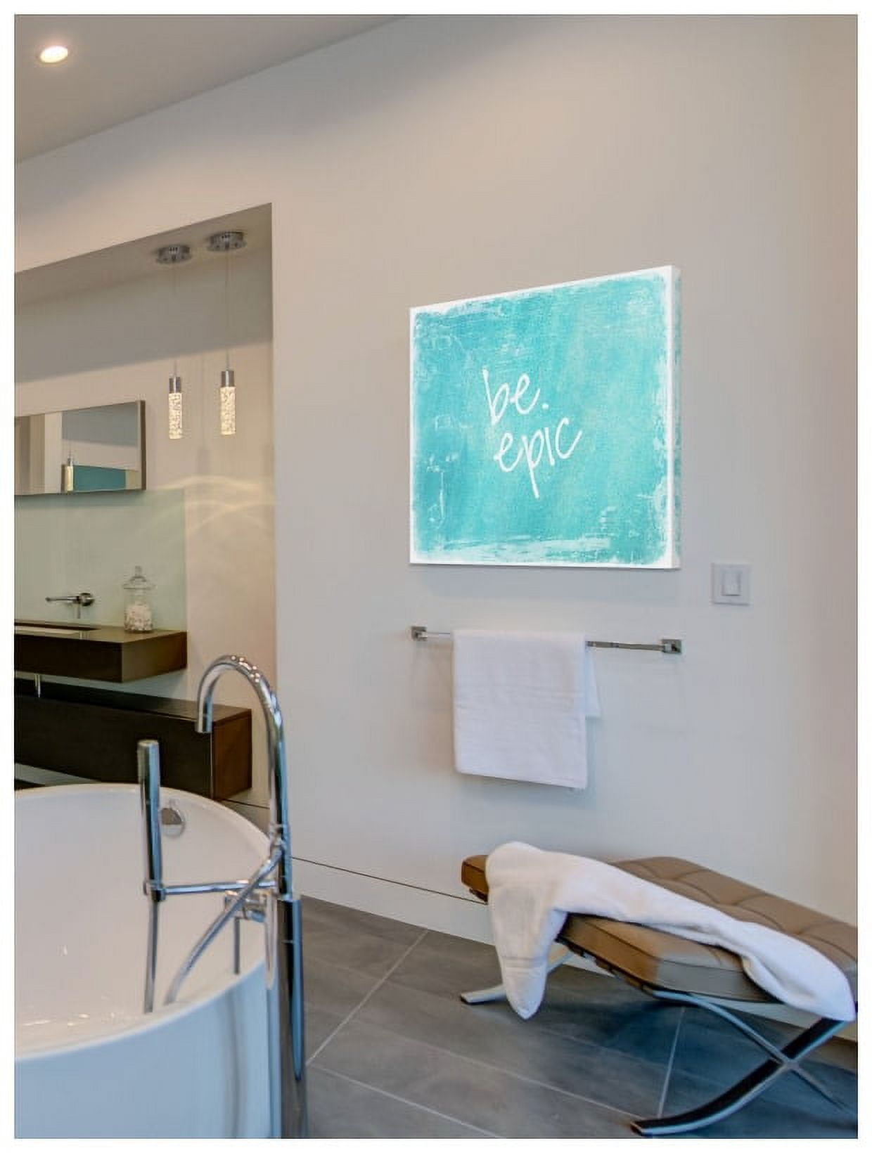 Marmont Hill "Be Epic-Square" Sylvia Cook Painting Print on Canvas