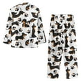 thumbnail image 7 of SEANATIVE Dachshund Paws Button Up Pajamas for Women Long Sleeve Pjs 2 Piece Women Loungewear Sets Outfits Size 4X-Large Soft Pj Loungewear Tops and Pants with Pockets, 7 of 7