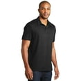 thumbnail image 4 of Port Authority K577 Mens Meridian Cotton Blend Polo T-Shirt, Black - Large, 4 of 6