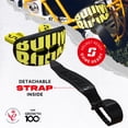 thumbnail image 5 of SafeJawz Lip Guard, Football Mouth Guard with Detachable Strap, Adults and Junior (Black Fangz), 5 of 6
