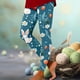 thumbnail image 3 of WILLBEST Leggings de Yoga de Cintura Alta Para Mujer, Suaves y Elásticos, Para Entrenamiento, Cómodos, Para Fitness, Correr, Atléticos, Con Estampado de Pascua y Bloques de Color. Extra Grande, 3 of 4