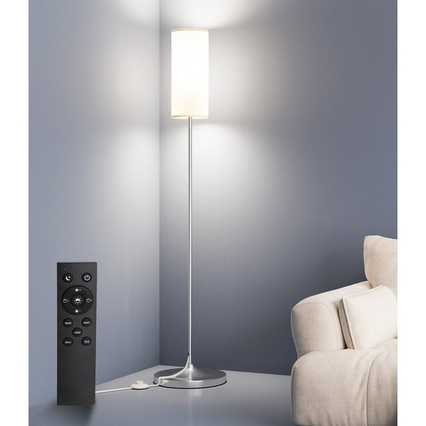 Lámpara de pie LED luckystyle de 12 W con mando a distancia regulable