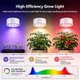 thumbnail image 4 of 2-Pack Rechargeable Cordless Grow Light for Indoor Plants Wireless Grow Lamp, Magnetic, mini Full Spectrum battery operated led grow lights for indoor plants,grow light bulbs, 4 of 10