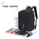 thumbnail image 4 of Mochila para computadora portátil, resistente al agua, antirrobo, con puerto de carga USB y cerradura, mochilas de negocios, color negro, 4 of 6