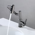 thumbnail image 6 of Bathroom Accessories Stainless Steel Digital Display Wash Basin Faucet Hot And Cold Water Sink Faucet Gray, 6 of 9