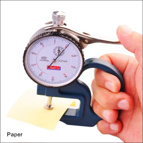 TOPCHANCES Portable Handheld Pointer Thickness Dial Indicator 0.01mm