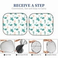 thumbnail image 5 of Picia Turtles And Seahorses 2 Piece Car Windshield Sun Shade Foldable | Foldable Sun Shield for Front Window Blocks UV Rays and Keeps Your Vehicle Cool-Small, 5 of 7