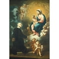 thumbnail image 2 of Etienne Parrocel 18x24 Black Ornate Framed Double Matted Museum Art Print Titled: Apparition of the Virgin to Saint Philip Neri (18th Century), 2 of 5