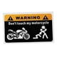 thumbnail image 5 of Sticker de carro,No toques mi pegatina para coche de motocicleta,Pegatinas para coche,pegatinas para hombre,motocicleta,Divertidas pegatinas para coche para adultos,pegatinas para ventanillas, 5 of 9