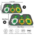 thumbnail image 3 of Balery Spring St Patrick’S Day Irish Gnomes Print Car Windshield Sun Shade,Windshield Sunshade for Car Pickup Truck SUV Accessories-Medium, 3 of 7