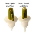 thumbnail image 5 of POURO Twist & Pour Resealable Bottle Pouring Spouts for Kitchen and Bar Green 2PK, 5 of 5