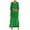 Green, variant on Women 3/4 Sleeve Maxi Dress Polyester Layered Dubai Outfits