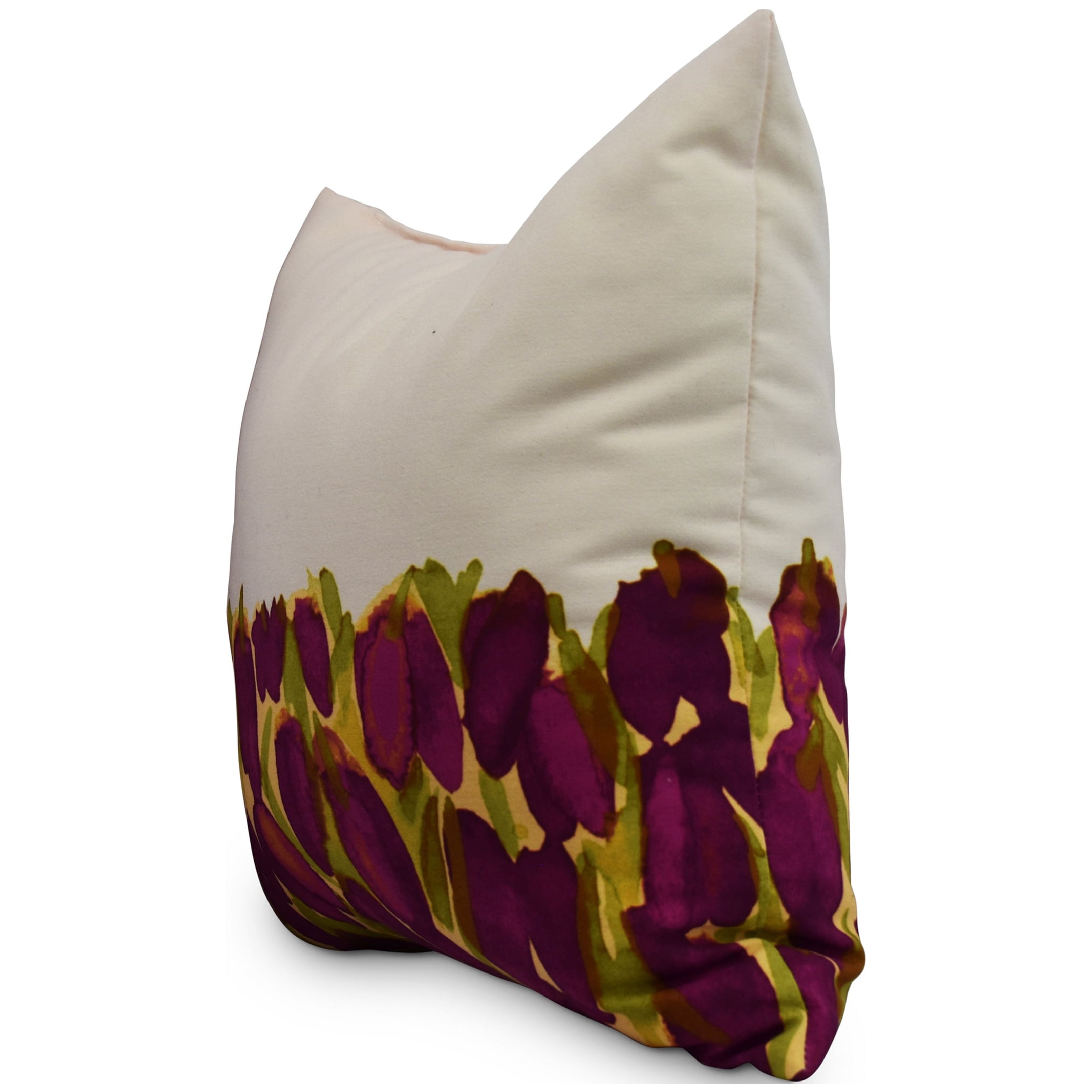 Simply Daisy, 20" x 20" Sunset Tulip Purple Floral DecorativeOutdoor Pillow