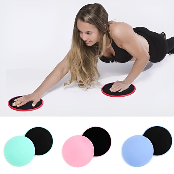 BESTSKY 1 Pair Gliding Discs Core Sliders Smooth Gliders Dual-Sided Design Core Exercise Sliders Use on Hardwood Floors, Workout Sliders Fitness Discs Abdominal & Total Body Gym-Exercise Equipment