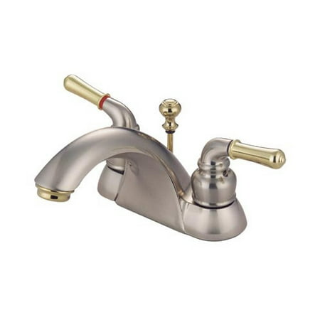 UPC 663370004506 product image for Kingston Brass KB262.B Naples Centerset Bathroom Faucet with Brass Pop-Up Drain | upcitemdb.com