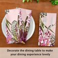 thumbnail image 5 of Iauyy Satin Napkins Set of 1- Purple-pink Floral DIY Printing Decoration Cloth Napkin- Easy Care for Home/Party, 5 of 8