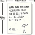 thumbnail image 6 of CCOCC Funny 15Th Birthday Card,15 Year Old Birthday Gifts & Decorations for Boys Girls Son Daughter,Hilarious 15Th Birthday Card for Teenagers with Slang Meme-Inspired Design, 6 of 7
