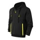 thumbnail image 4 of MHFRRA Sudadera con Capucha y Bolsillo para Hombre, de Color Liso, Forrada, Cómoda y Casual, para Invierno Negro, 4 of 5
