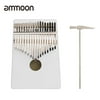 ammoon 17 Keys C-Tune Thumb Piano Kalimba Portable Solid Wood Finger Piano with Tuning Hammer Great Gifts for Kids and Adults