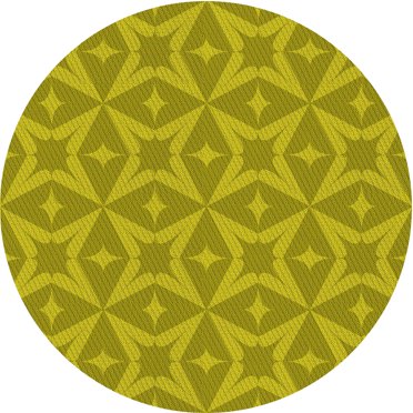 Ahgly Tapis de Zone Rond Lavable en Machine Intérieur Transitionnel Brun Doré Foncé, 3 Pieds Rond