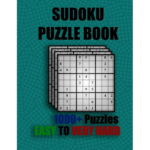 Sudoku Puzzle Book: Sudoku puzzle book 1000  puzzles easy to very hard: 8.5x11 Puzzle book with a lots of Sudoku puzzles for adults (Paperback)(Large Print)