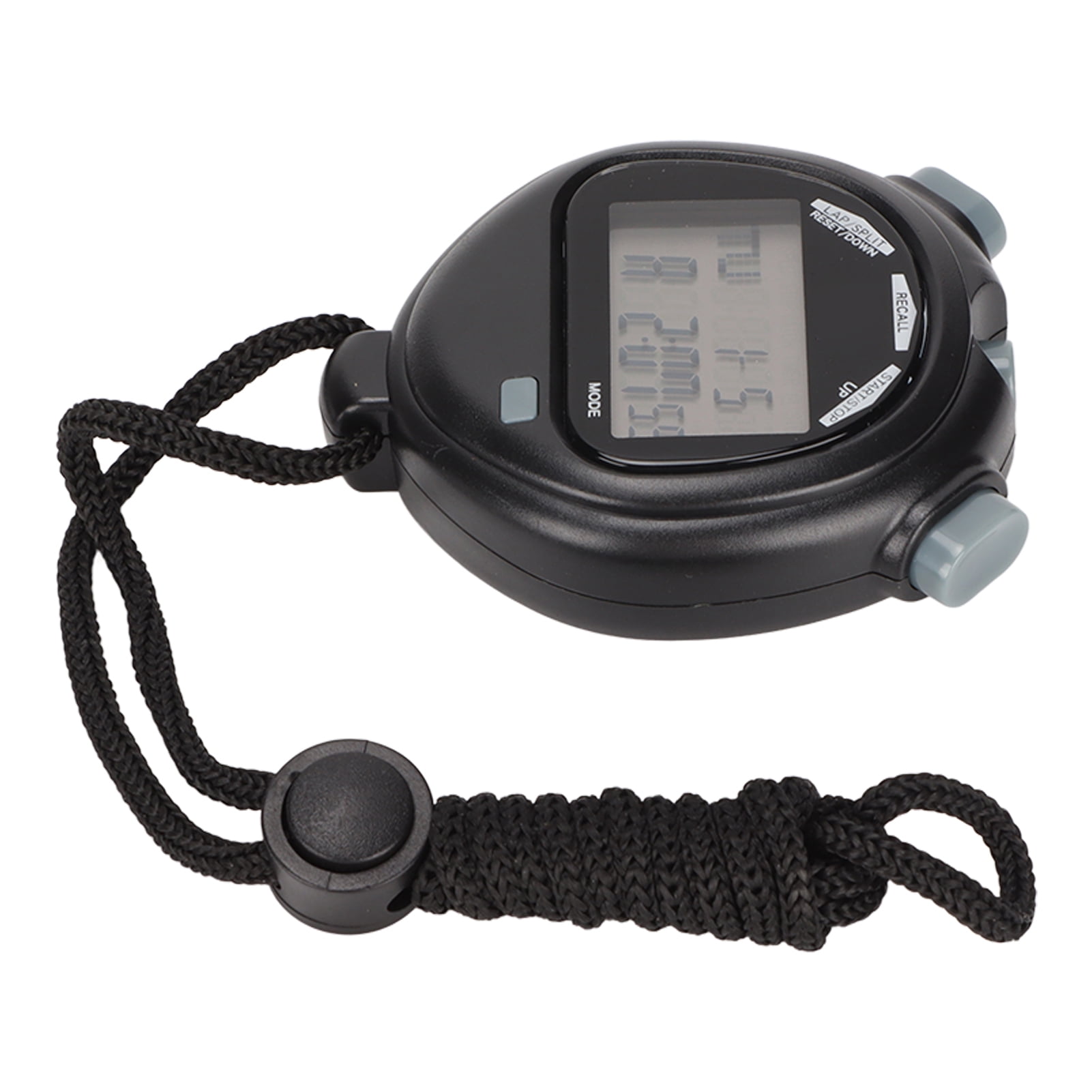 Sports Timer, Shakeproof Electronic Stopwatch Skid Resistance 2 Lines Show  For Sports Competitions For Swimming