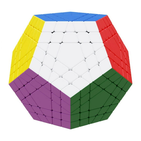 JUNWELL SengSou Gigaminx Megaminx 5x5 Cube Stickerless 12 Sided Cube Speed Cube Puzzle Toys