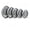 Gray, variant on 5 Size Hollow Pottery Clay Cutting Ring Set, Round Circle Cutter Mold Tool for Air Dry Polymer Ceramic, DIY Handmade Jewelry Ornaments Sculpting Kit