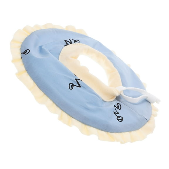 OFFIGAM Sky-Blue Soft Cloth Guinea Pig Recovery Collar for Post-Surgery Comfort and Protection