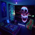thumbnail image 1 of Fluorescent Tapestry Tree of Life Skull Starry Sky Black Light Background Cloth Dormitory Decorative Hanging Cloth, 1 of 6