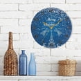 thumbnail image 7 of GZHJMY Merry Christmas Blue Wall Clock, Silent Non Ticking Battery Operated Creative Decorative Round PVC Clock for Kitchen, Living Room, Bathroom, Home School Office Decor, 10 Inch, 7 of 7