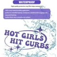 thumbnail image 6 of BZUEPRS 3Pcs Hot Girls Hit Curbs Sticker - Pink & Purple Vinyl Decals,Decorative Sticker,Waterproof Sticker,Size 7.87x5.5 inches,Transfer for Cars & Trucks, 6 of 7