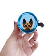 thumbnail image 5 of WIRESTER Blue Bicycle Bell Aluminum Alloy Mini Bike Bell With Ring Horn Accessories for Adults Men Women Kids Girls and Boys - Animal Black Tan German Shepherd Dog, 5 of 7