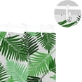 thumbnail image 5 of Coolnut Tropical Palm Leaves Shower Curtain Bathroom Decor Watercolor Shower Curtain Sets Fabric Cloth Bathroom Curtains with Hooks 60x72 Inch, 5 of 6