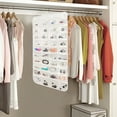 thumbnail image 5 of LAMIRO 80-Pocket Double Sided Hanging Jewelry Organizer for Closet, 5 of 7