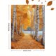 thumbnail image 3 of Qisvanset 12x16 Inch Golden Leaf Birch Forest Canvas Wall Art, Autumn Path Nature Rustic Minimalist Decor, 3 of 8