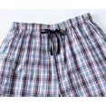 thumbnail image 5 of MoFiz Men's 3-Pack Woven Pajama Shorts 100% Cotton Plaid Sleep Lounge, 5 of 8